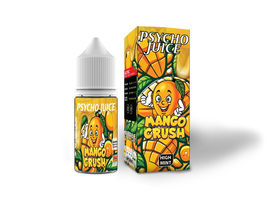 Psycho Juice MANGO CRUSH Flavor 20mg 30mg 50mg nicotine Salt E-Liquid Vape Juice by VAPOREVER